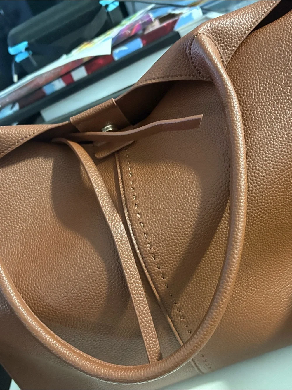 Classic Brown Women's Tote Bag - Sleek Everyday Carry